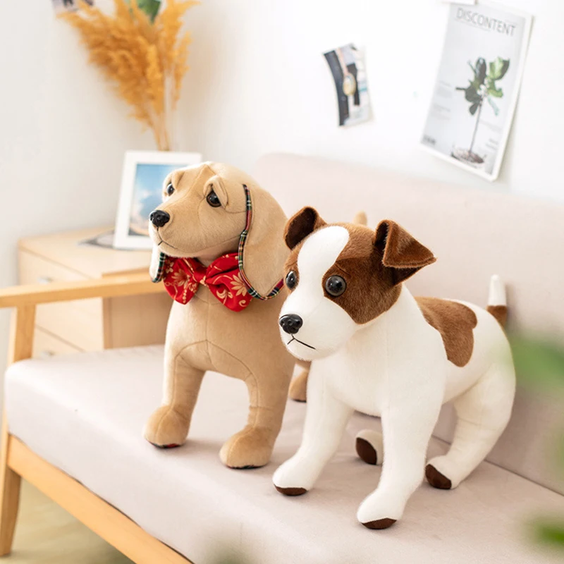 

Cute Simulation Pets Stuffed Dog Shar Pei Terrier French Bulldog Puppy Plush Toy Ornaments Photo Props Desktop Car Home Decor