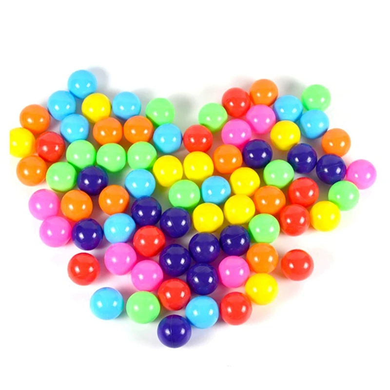 

50 шт., экологически чистые разноцветные пластиковые шарики для бассейна