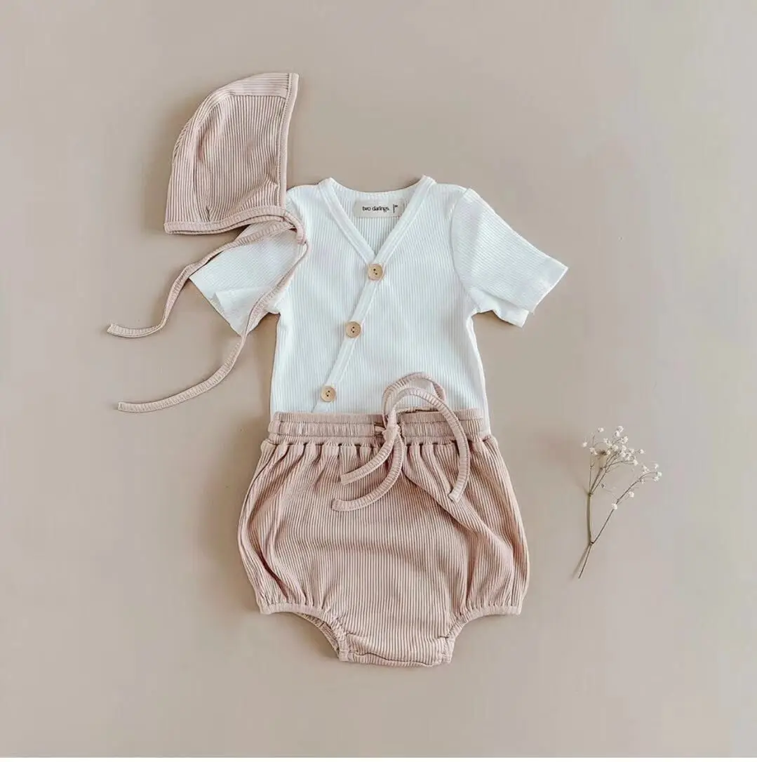 Комплекты одежды для маленьких мальчиков и девочек от 0 до 24 месяцев хлопковый