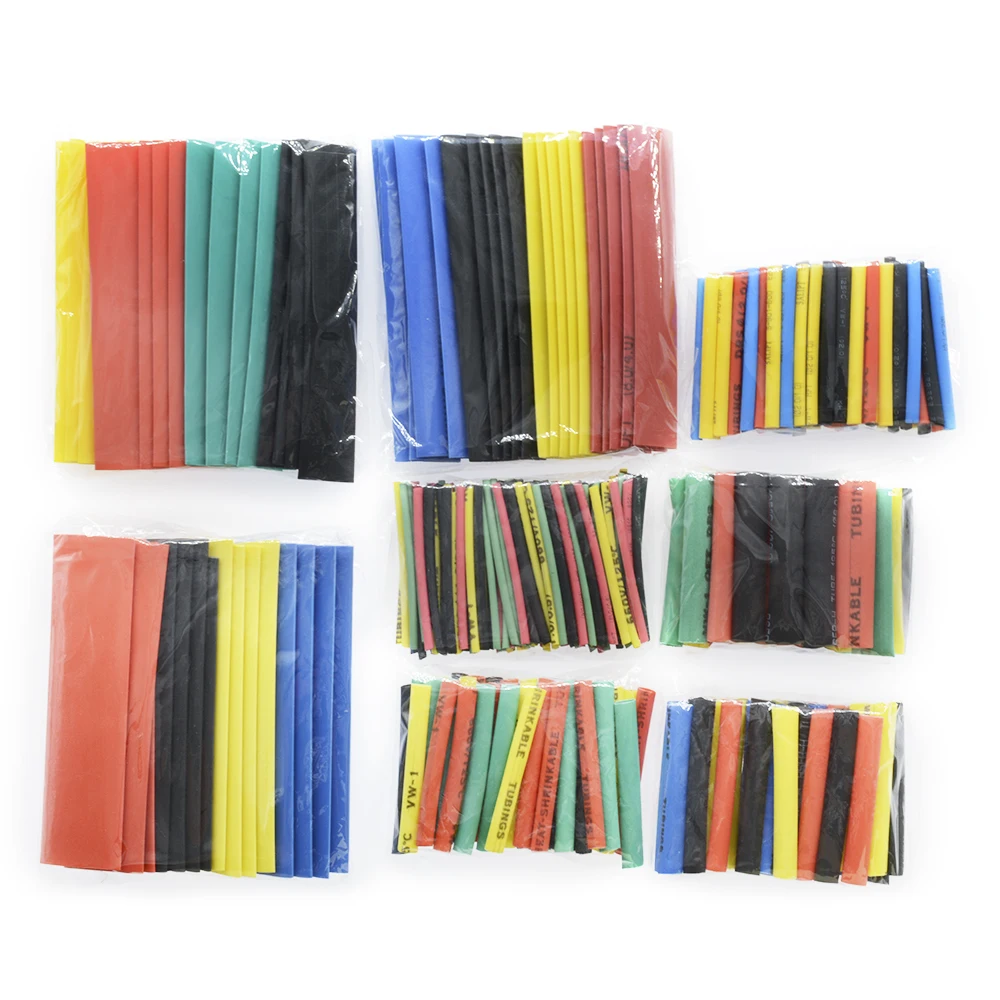 70/127/164/328pcs Polyolefin Shrinking Assorted Heat Shrink Tube Wire Cable Insulated 2:1 Shrinkable Sleeving Tubing Set | Электронные