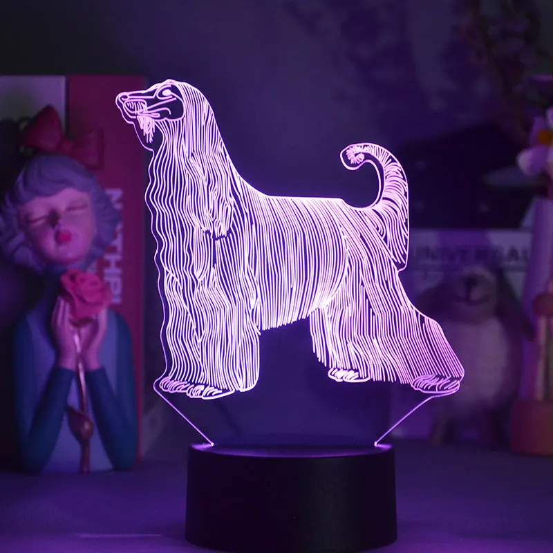 

Bluetooth Base 3D Led Spotlights Hound Lighting Will Of Holidays Table Lamp Chandelier Pendant Bedroom Decoration Desk Decor