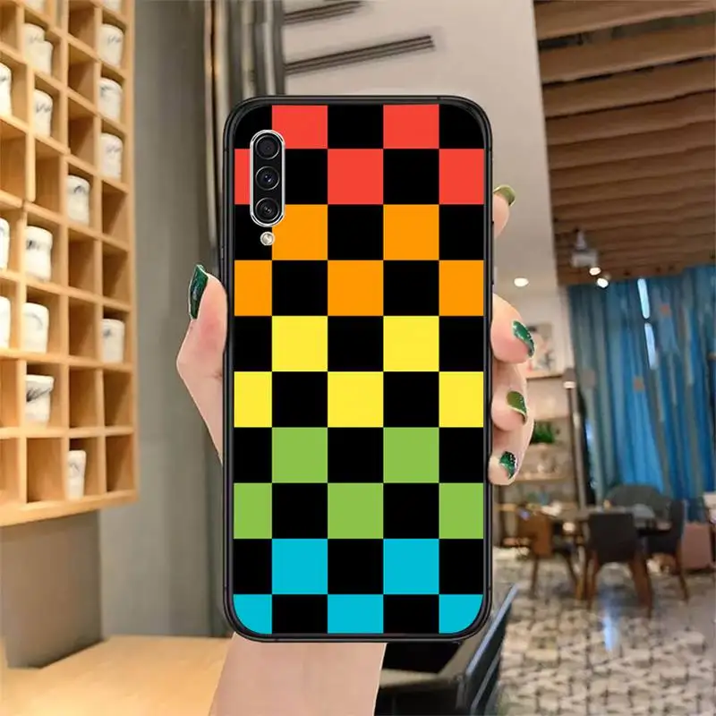 

Checkerboard Checkered Phone Case For Samsung Galaxy J2 J4 J5 J6 J7 J8 2016 2017 2018 Prime Pro plus Neo duo