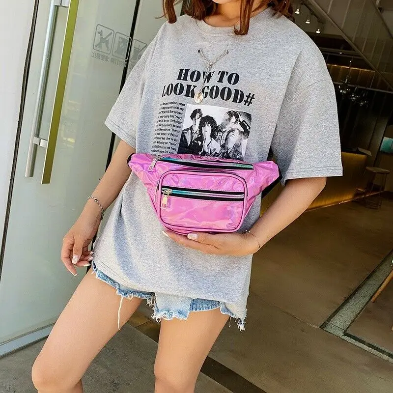 Women Waist Bag Fanny Pack Pouch Sport Belt Hip Chest Crossbody Shoulder Purse Clear Bum Zipper | Багаж и сумки