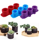 Новая квадратная силиконовая форма для цветов, горшок для суккулентов, форма для бетона, геометрический гипсовый плантатор, подсвечник, глиняная цементная форма сделай сам
