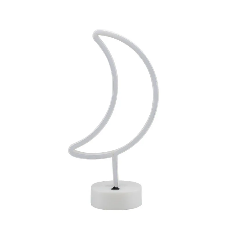 

Ins neon birthday gift net red girl bedroom room bedroom creative 3D moon shape lamp decoration