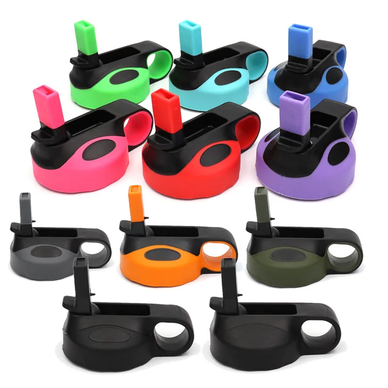 

1Pcs Bottle Straw Flip Lid Cap Wide Mouth Water Bottle Outdoor Portable Fashion Plastic Bottle camping equipment camping gear