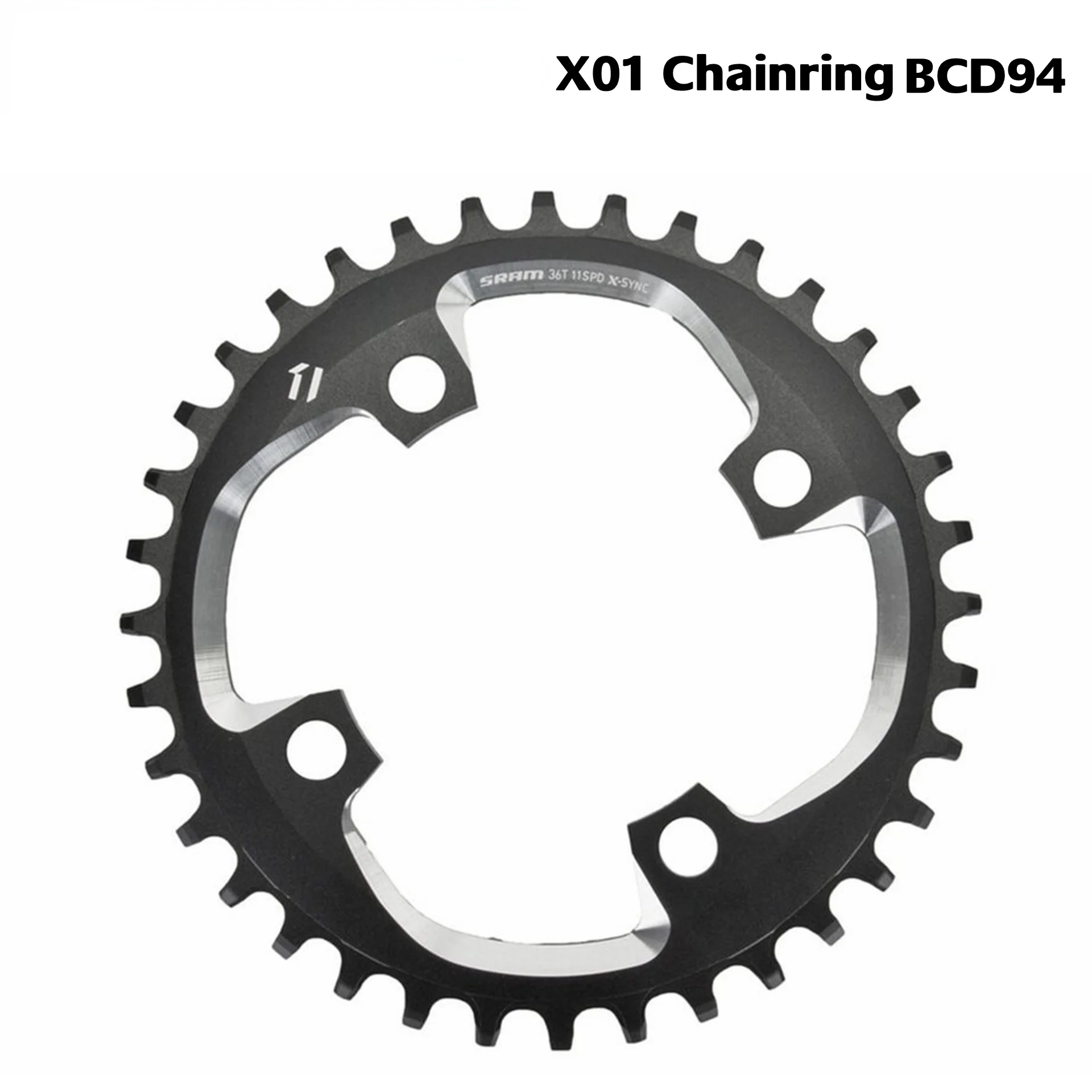 

X01 X-Sync 4-болтовая звезда 94 мм BCD,BCD94, 36T / 38T - Black