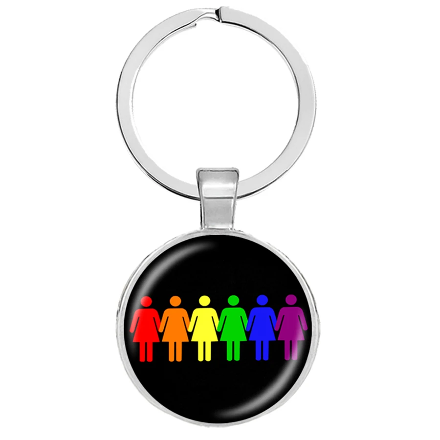 Креативные брелки LGBT Pride брелок для ключей геев лесбиянок с радугой Love Wins | Брелоки -4000349979864