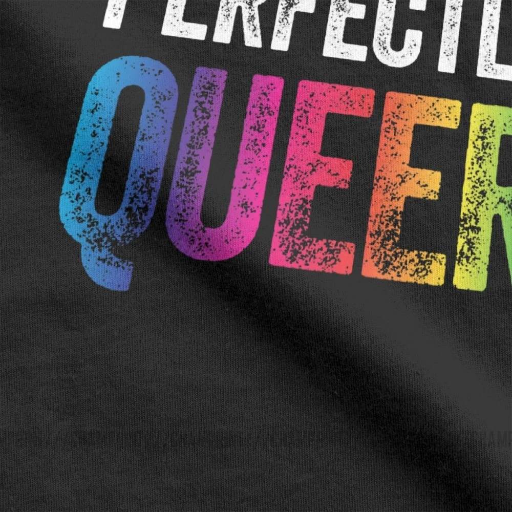 Футболка мужская хлопковая с надписью Let Me Be perfect Queer|Мужские футболки| |