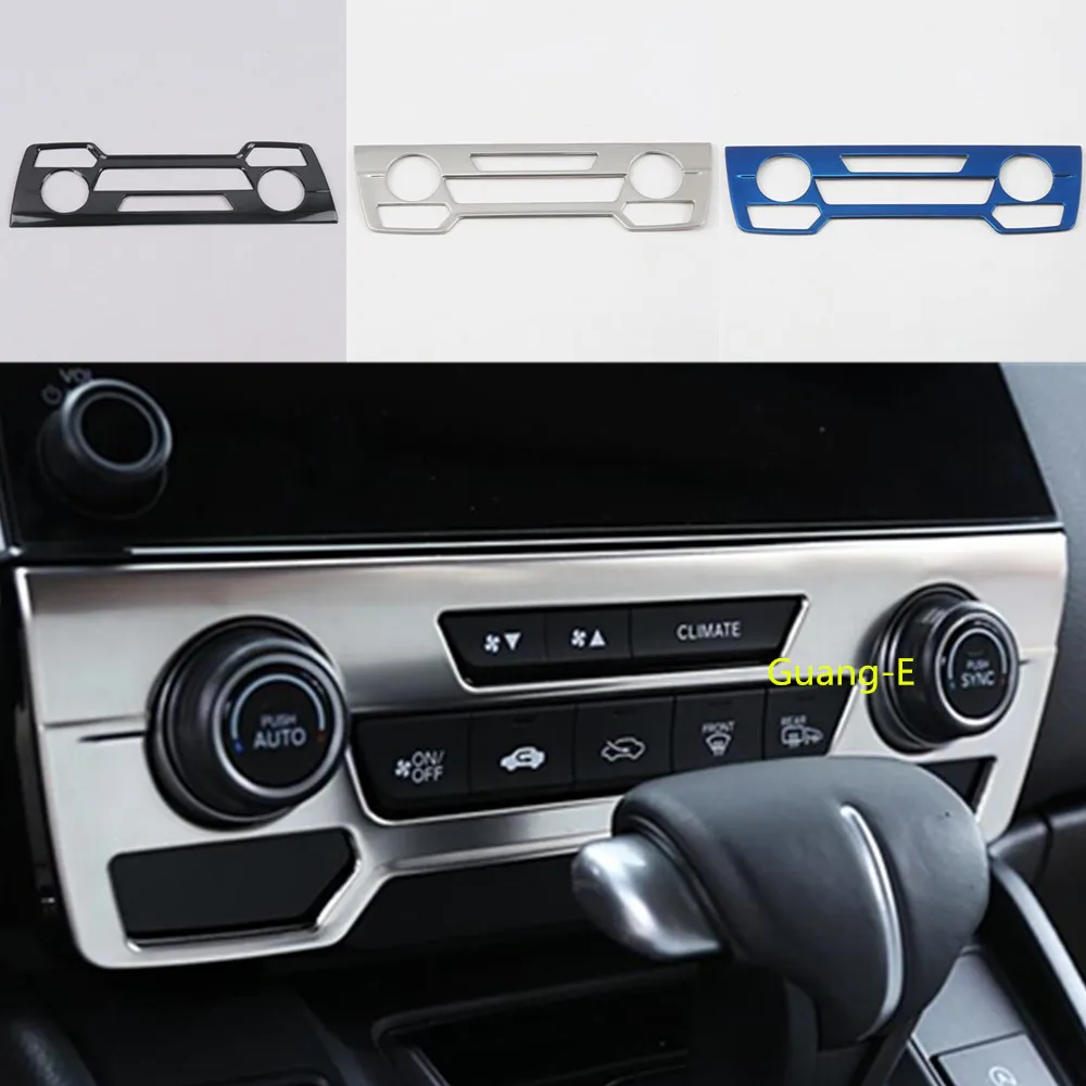 

For Honda CRV CR-V 2017 2018 2019 2020 Car Sticker Frame Trim Stainless Steel Condition Conditioning Outlet Vent Switch Panel