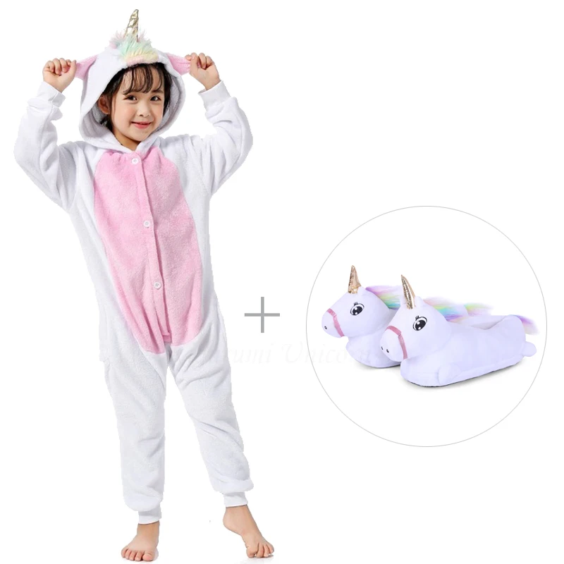 Пижама-кигуруми в виде единорога Пижама-комбинезон для взрослых животных рыб