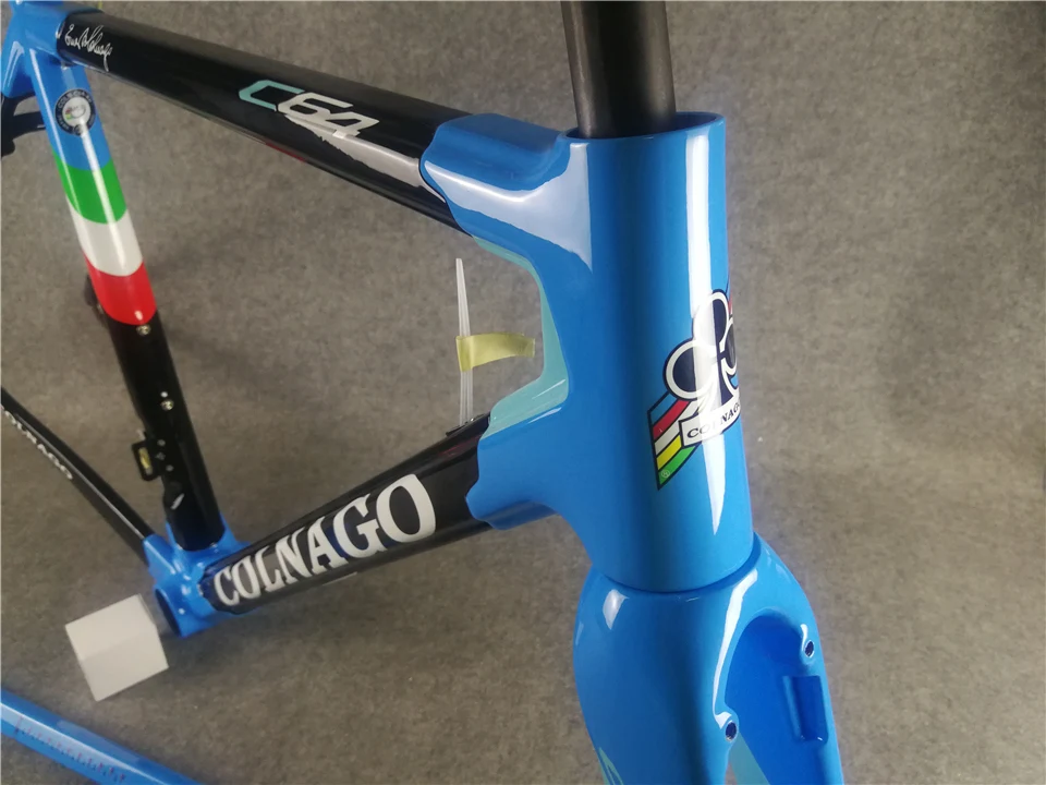 Colnago C64 черный синий глянцевый углеродный шоссейный велосипед 48 см 50 мм 52 см 54 см 56 см