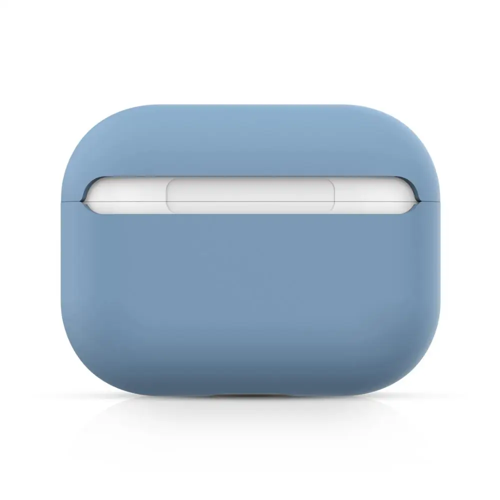 color 15 Чехол для AirPods Pro, мягкий жидкий силиконовый защитный чехол, видимый передний светодиодный чехол для AirPods Pro, чехол 3, модный зеленый - Цвет: color 15