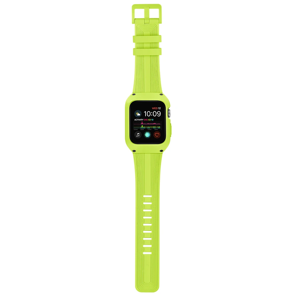 Силиконовый ремешок для часов TPU чехол для часов Apple Watch Series 4 44 мм Полная рамка Защита экрана для IWatch Series 4 44 мм ремешок для часов