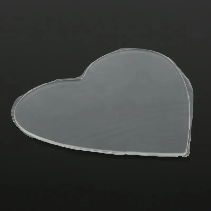 1 шт. многоразовая силиконовая подушечка в форме сердца против морщин Прозрачная