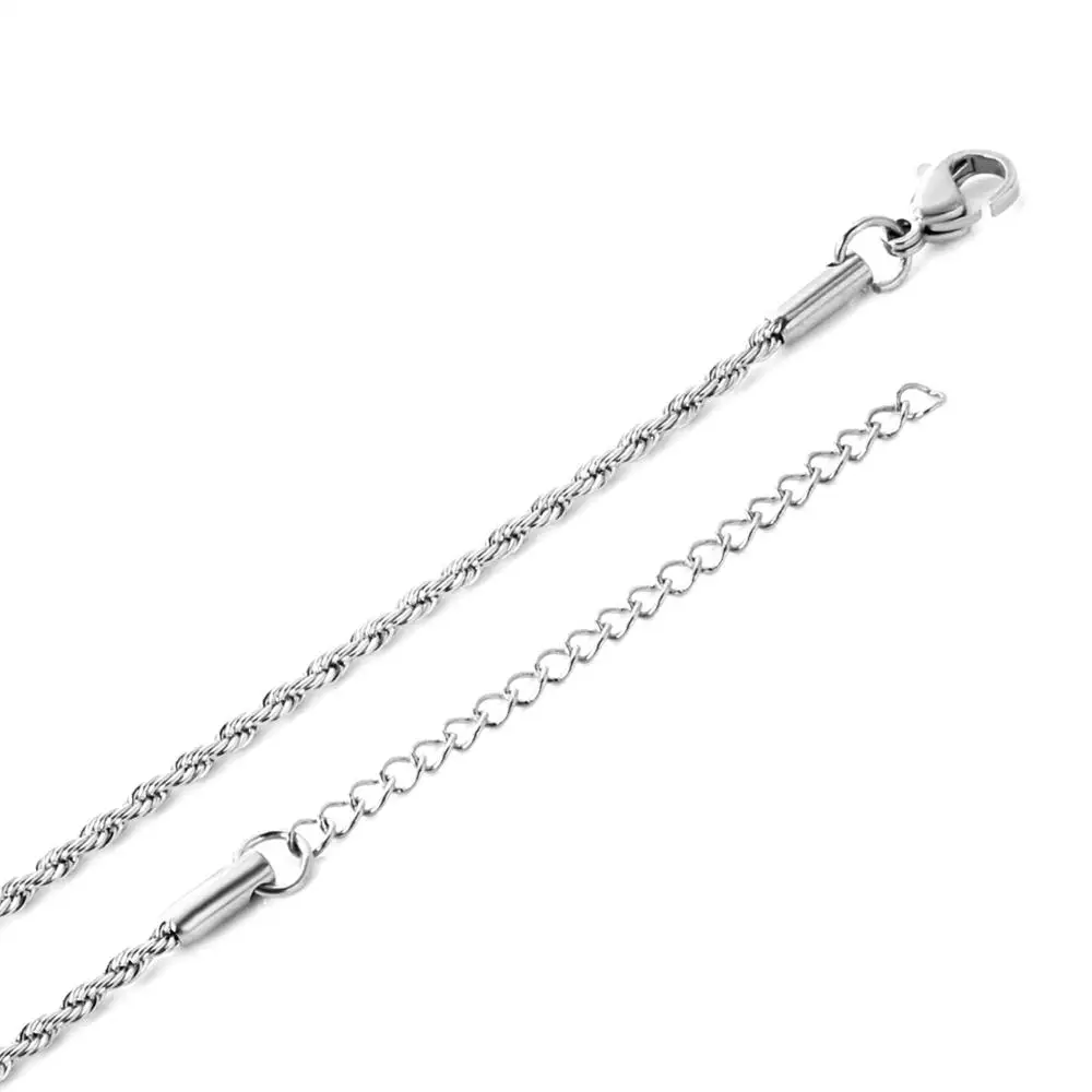 ASONSTEEL модное ожерелье из нержавеющей стали 45 см с одной кубинской цепочкой без