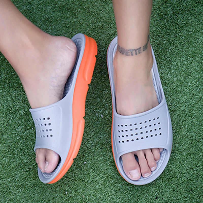 Новые летние шлепанцы EVA Мужские сандалии Модные открытые дышащие пляжные
