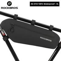 rockbros cycling bicycle bags top tube front frame bag waterproof mtb road triangle pannier dirt resistant bike accessories bags