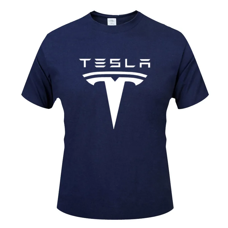 Футболка Tesla мужская с принтом тенниска коротким рукавом повседневная майка