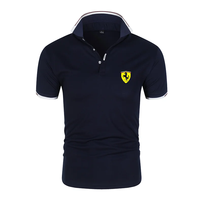 

2022 New Summer Men's Short Sleeve Polo Shirt Fashion Lapel Collar Casual Sports Business Social Media High Quality Polo Shirt