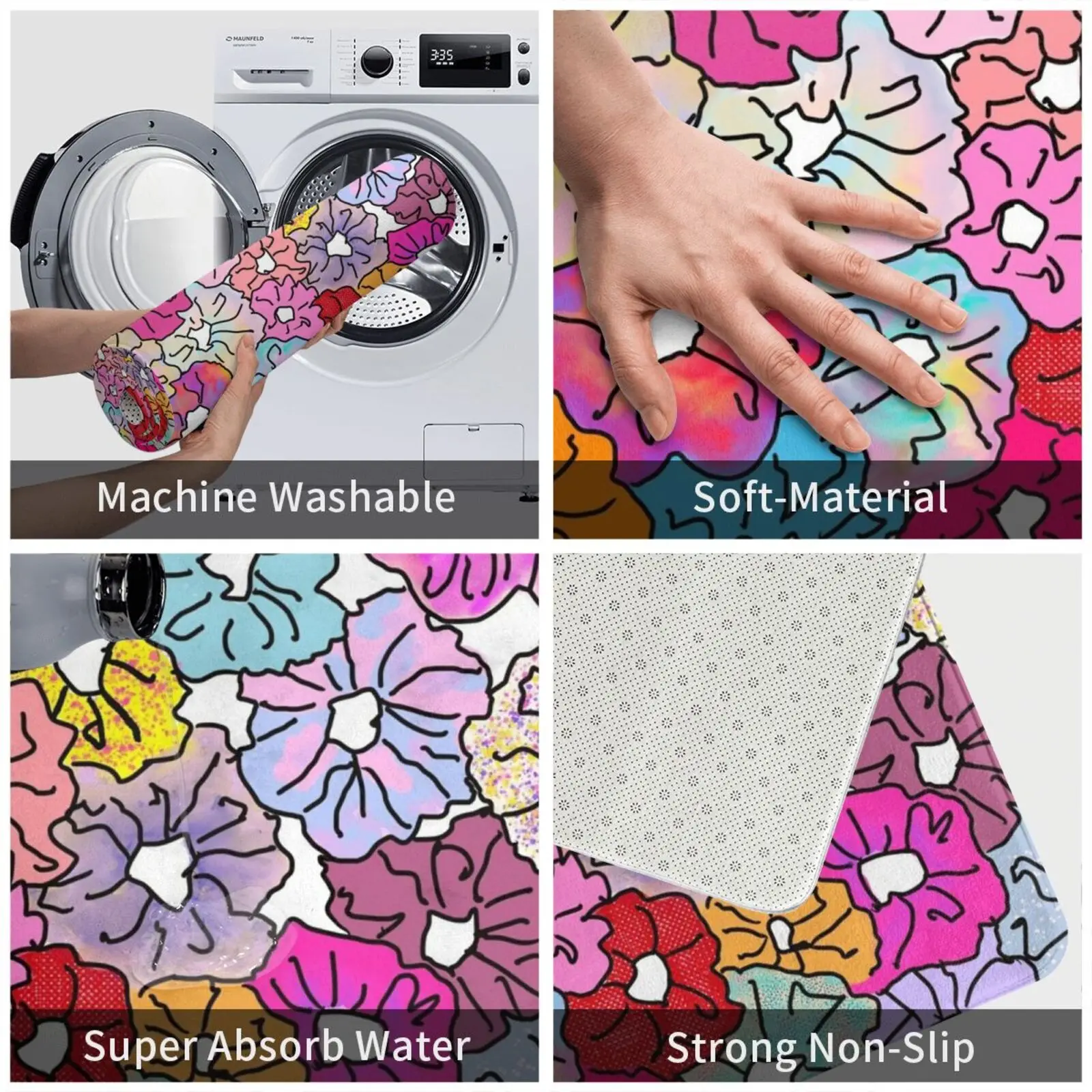 Цветочный/скрапбуй рюкзак и другие предметы коврик подушка Мягкий Нескользящий