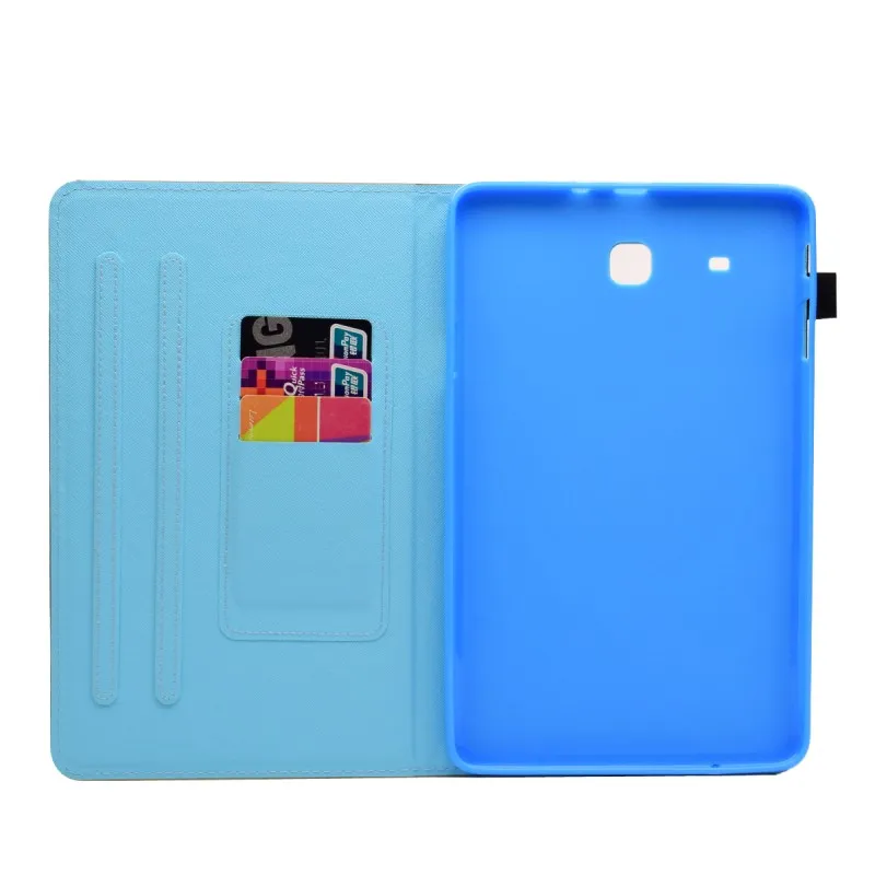 Чехол для Samsung Galaxy Tab E 9 6 T560 T561 чехол из искусственной кожи с мультяшным единорогом