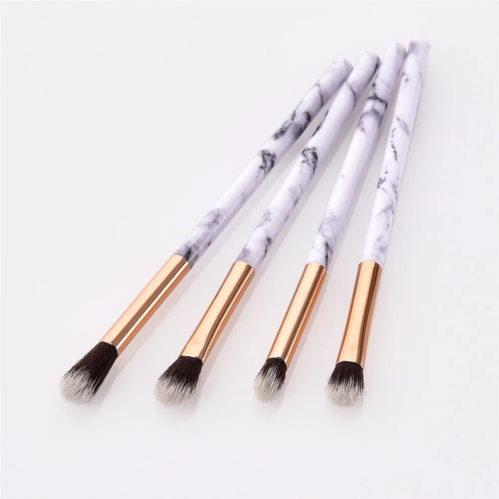 

4pcs Marble Texture Makeup Brushes Set Makeup Kit for Women Powder Eyeshadow eyebrow Foundation Concealer Eye brush tools kit