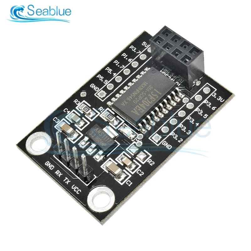 Плата разработки STC15F204 ESP NRF24L01, модуль разъема, модуль беспроводного последовательного интерфейса, микроконтроллер для Arduino