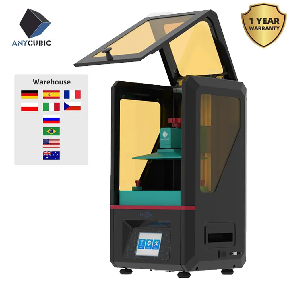 ANYCUBIC Фотон 3d принтер сенсорный ЖК-экран UV-LED конечная скорость ломтика плюс размер Настольный SLA 3d принтер комплект УФ Смола 3D Drucker