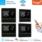 Умный термостат для теплого пола Tuya, Wi-Fi, AC85-240V ЖК-дисплей, сенсорный экран, умный регулятор температуры