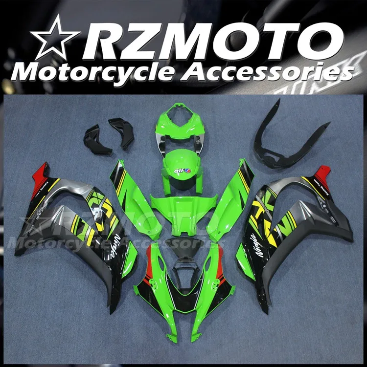 

4Gifts Injection New ABS Fairings Kit Fit for kawasaki Ninja ZX-10R ZX10R 2016 2017 2018 2019 16 17 18 19 Nice Green