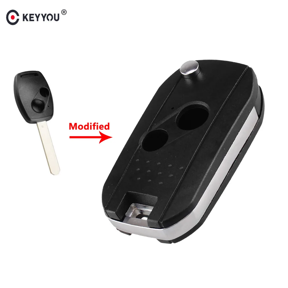 Новинка модифицированный складной чехол KEYYOU для автомобильного ключа с 2