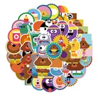 50 шт.компл. Hey Duggee водонепроницаемые наклейки сделай сам, Детский чемодан, телефон, ПВХ игрушка, граффити, фотоальбом, подарки на день рождения