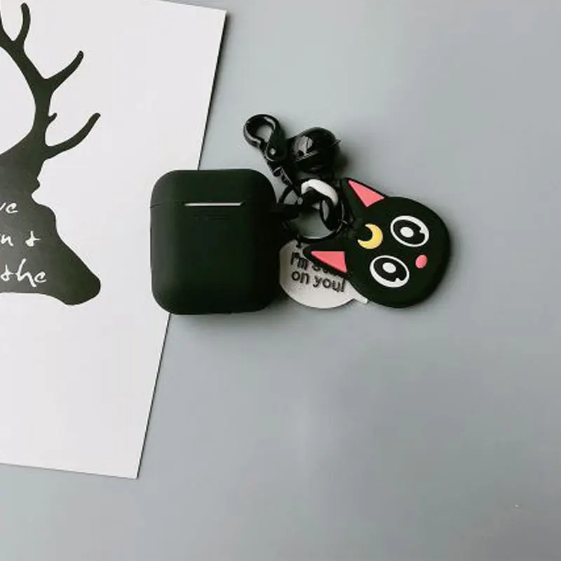 17 Милый мультяшный декоративный силиконовый чехол для Apple, для Airpods, чехол, аксессуары, защитная крышка, Bluetooth, чехол для наушников, подарки - Цвет: 17