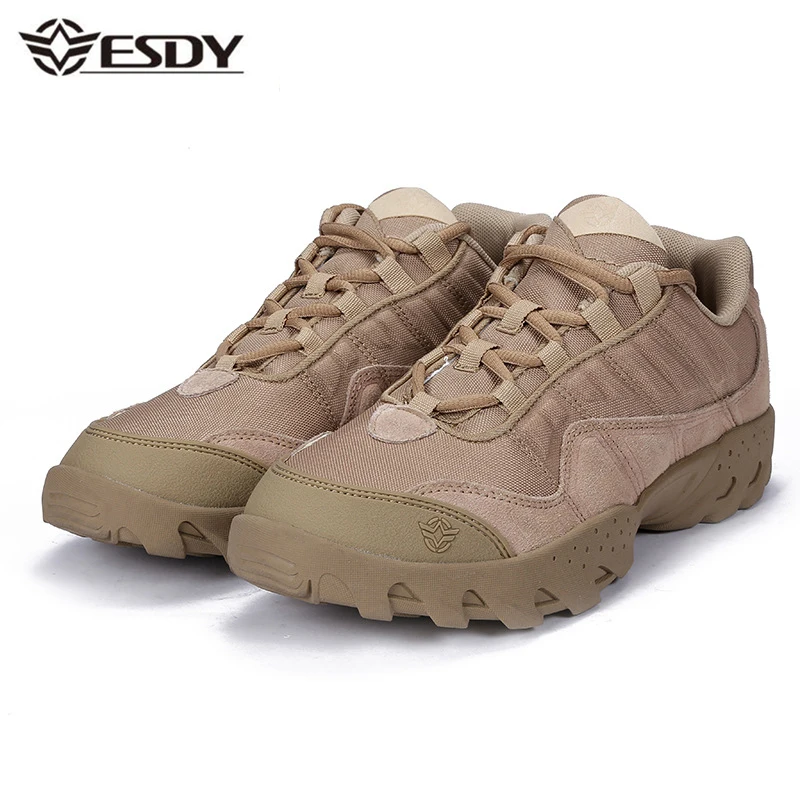 

Outdoor Hiking Shoes Men Spring Breathable Lace Up Climbing Trekking Sport Sneakers Tactical Military Walking Camping Shoe Mens