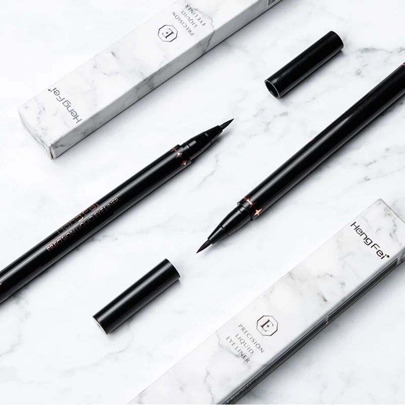 Жидкая подводка для глаз водостойкая тонкая глубокая Черная мягкая ровная