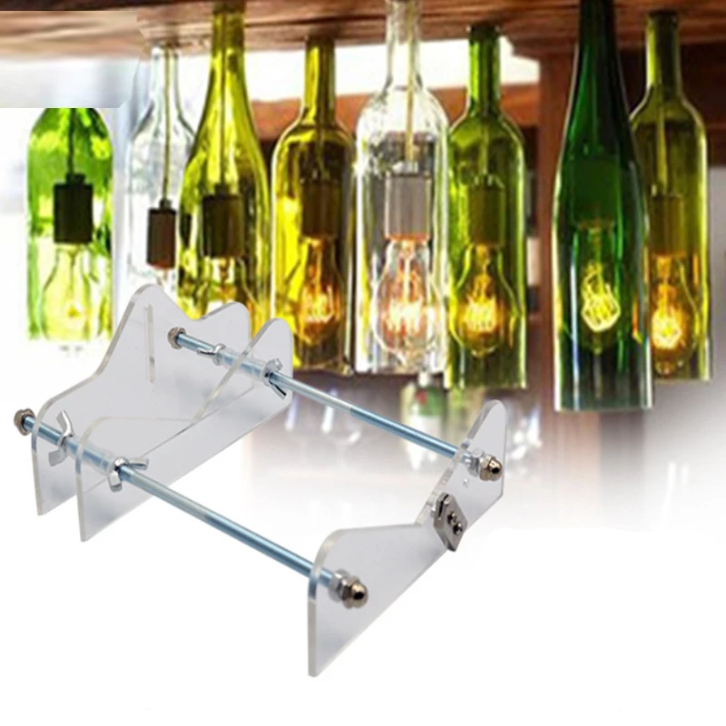 

1 Set Adjustable Glass Cutters Glass Wine Beer Bottle Cutter Practical Cutting Tool for DIY Home Bar Garden Craft Decoration