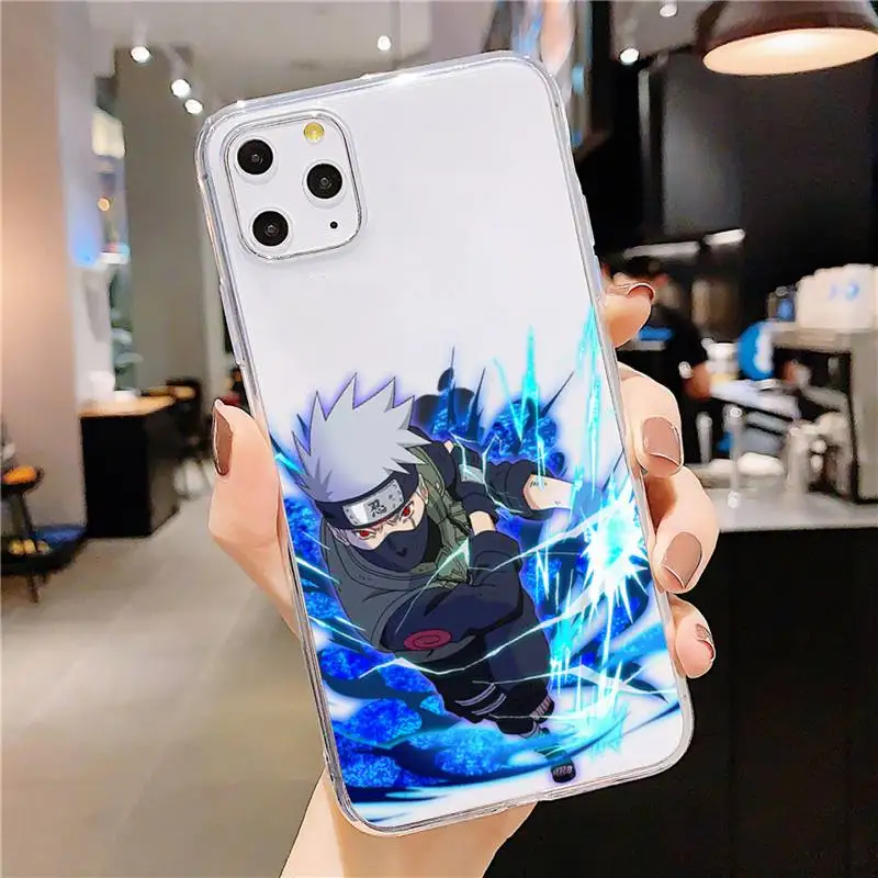

Uzumaki Naruto Anime Kakashi Phone Case Transparent soft For iphone 5 5s 5c se 6 6s 7 8 11 12 plus mini x xs xr pro max