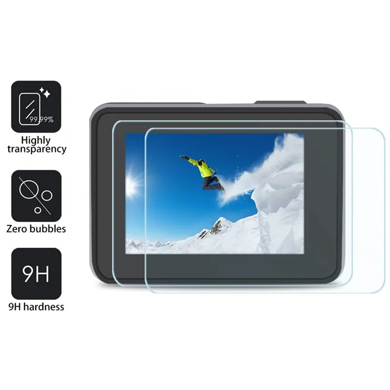 Защитная пленка из закаленного стекла для GoPro Hero 8 7 6 5 черный экран крышка