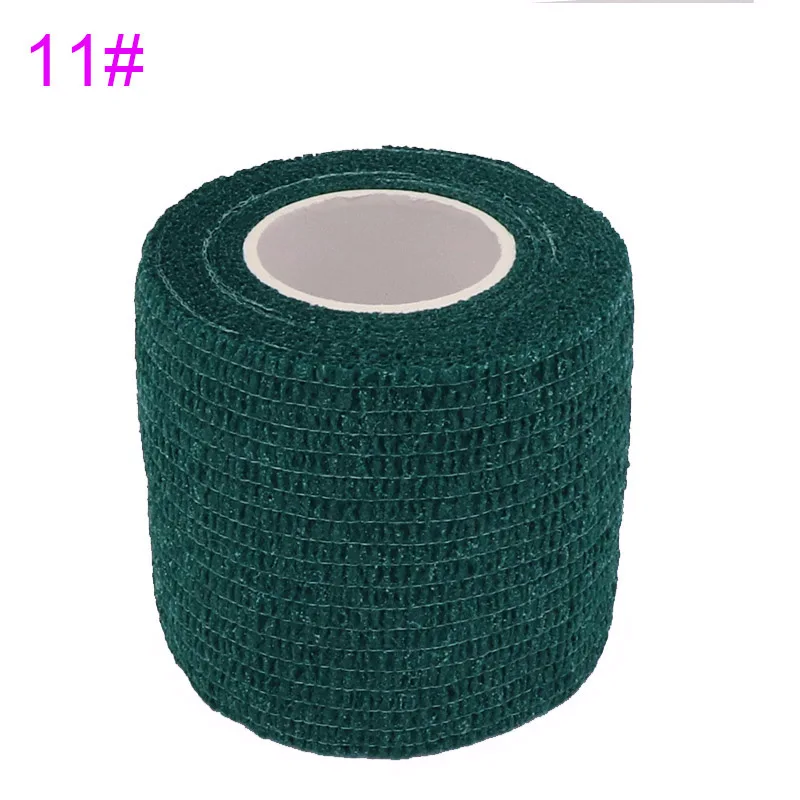 Dark green 4,5 м красочные эластопласт эластичный обёрточная лента COYOCO 2,2 раз эластичные спортивные самоклеющиеся повязки для колена пальцев лодыжки ладони - Цвет: Dark green