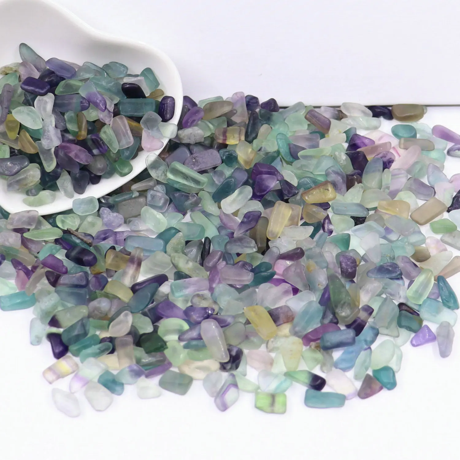 

7-9mm100g Natural Fluorite Crystal Healing Quartz Mineral Energy Stone