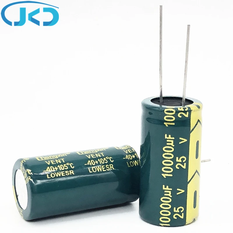 

5pcs 25V 10000UF 18*35mm Low ESR high frequency aluminum electrolytic capacitor 10000uf 25v 20%