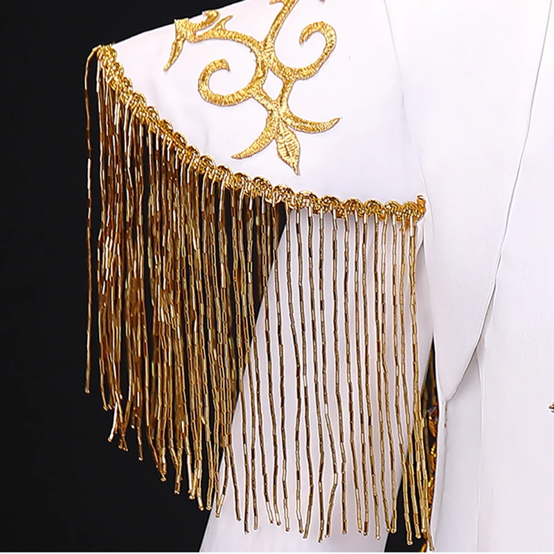 Королевское Белое золото принца костюм для мальчика платье пиджак праздничные