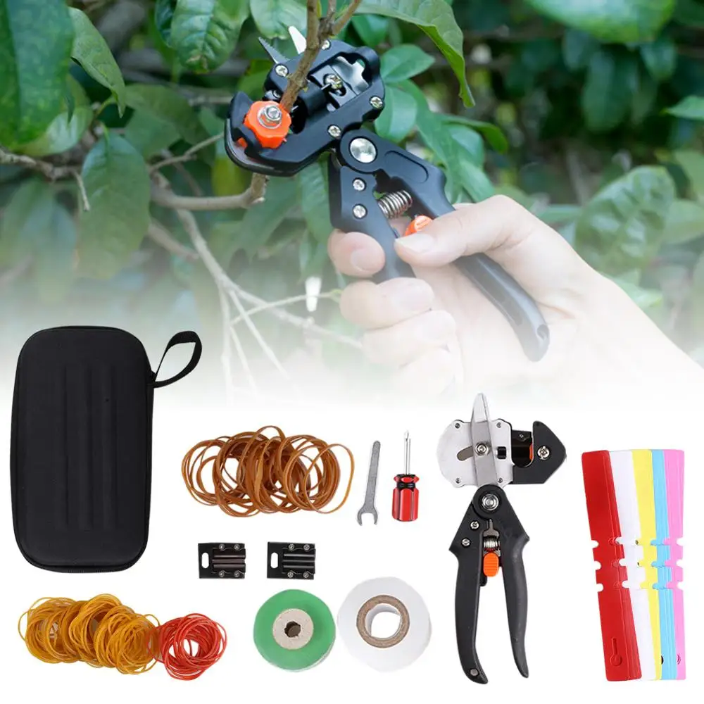 

Садовые кусачки для прививки, набор для обрезки фруктовых деревьев, 1 комплект, профессиональный набор для обрезки растений, ножницы, нож