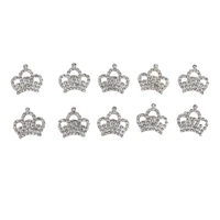 10x rhinestone crown flatback buttons embellishments crafts stickers gems