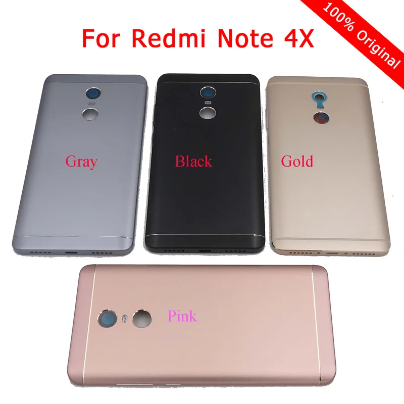 Оригинальная задняя крышка аккумулятора для Xiaomi Redmi Note 4X Snapdragon чехол запасные