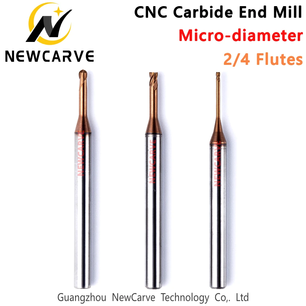 Длинная Торцевая мельница для шеи толерант 0 01 мм 2 4 флейты микро диаметр не