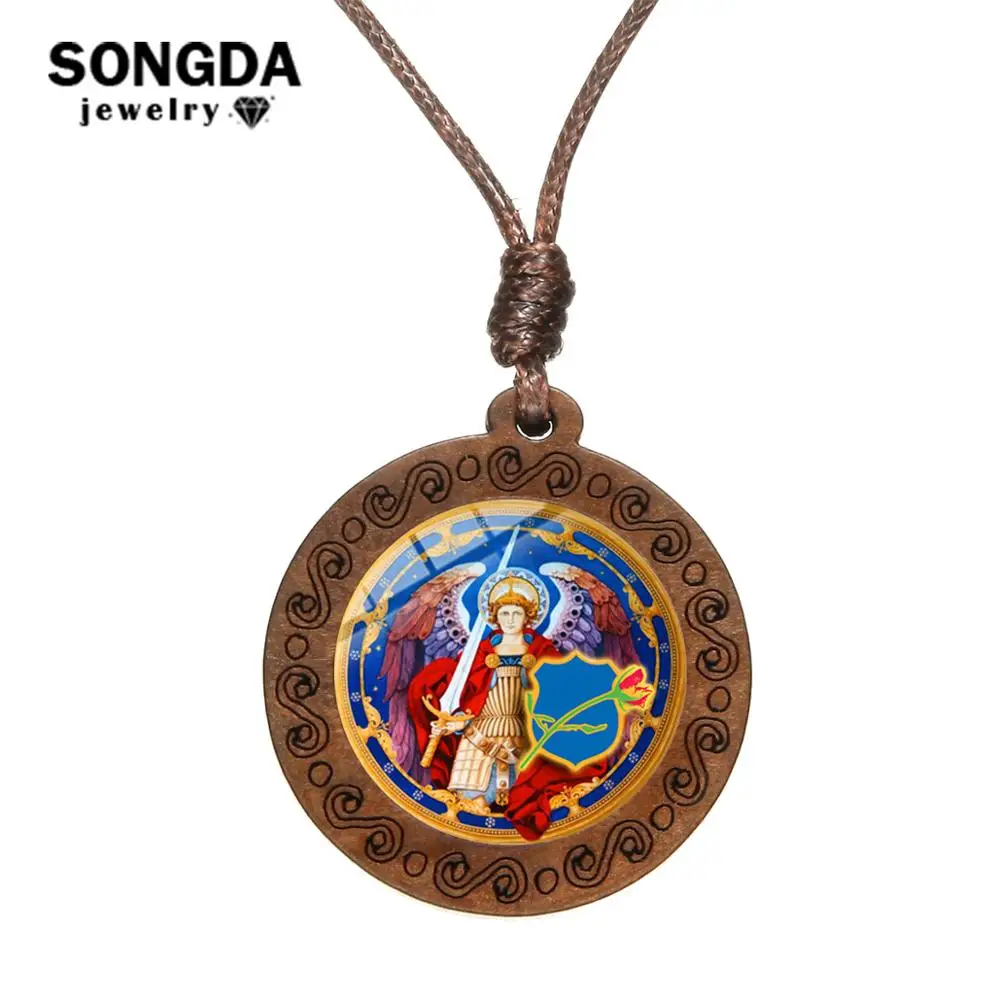 SONGDA христианской Архангел Санкт подвеска с Майклом защитить меня Saint защита