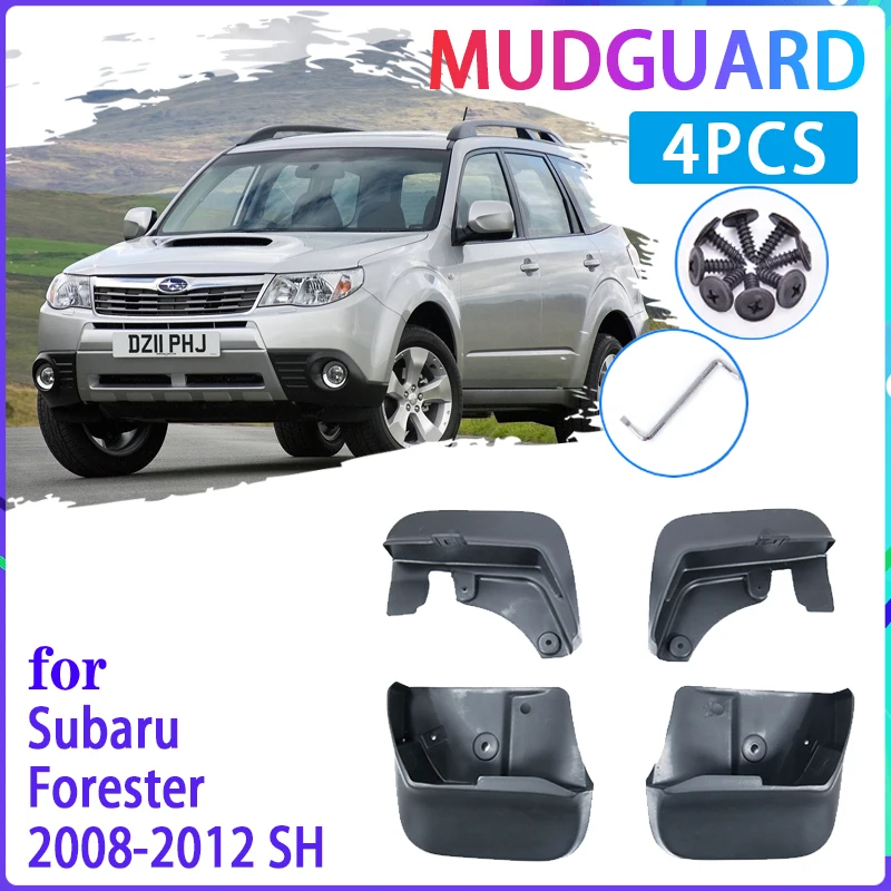 

4 PCS Car Mud Flaps for Subaru Forester SH 2008 2009 2010 2011 2012 Mudguard Splash Guards Fender Mudflaps Auto Accessories