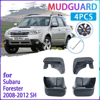 4 pcs car mud flaps for subaru forester sh 2008 2009 2010 2011 2012 mudguard splash guards fender mudflaps auto accessories